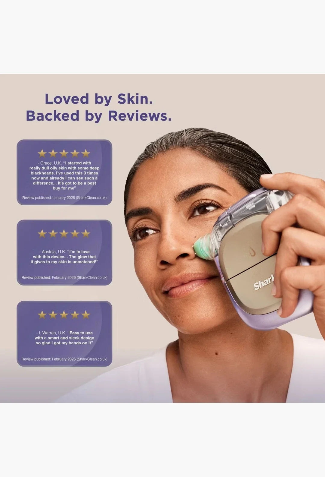 Shark Beauty FacialPro Glow + Depuffi at Home Facial