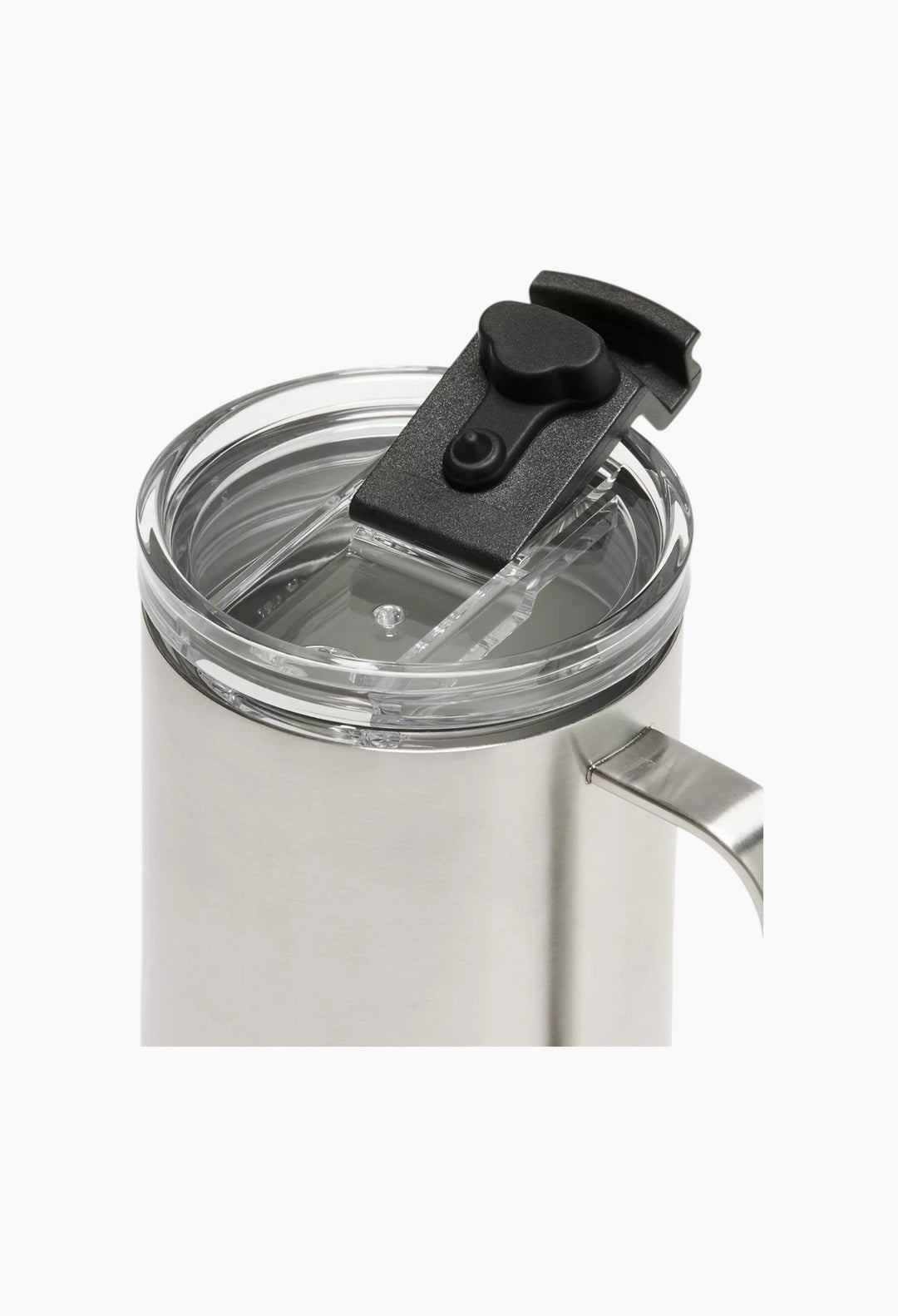 Stainless Steel/Black - Insulated Mug 12oz - GLAM MODA