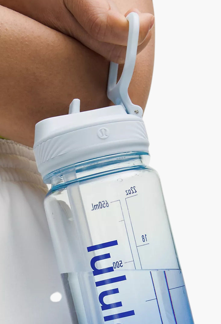 Starch Blue/Galactic Cobalt - Back to Life Clear Bottle 24oz Straw Lid - GLAM MODA