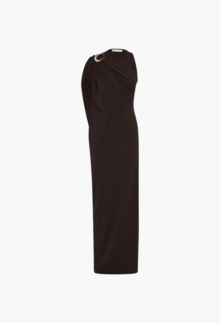 Stone Pin Column Tee Dress - GLAM MODA