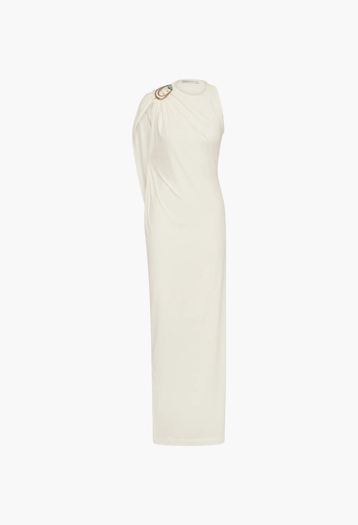 Stone Pin Column Tee Dress - GLAM MODA