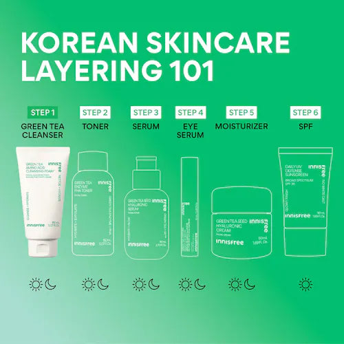 Sulfate-Free Green Tea Amino Acid Cleansing Foam - GLAM MODA