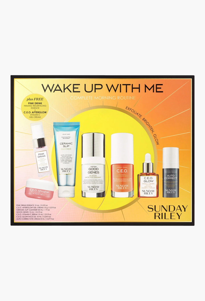 Sunday Riley Wake Up With Me Complete Morning Routine Kit