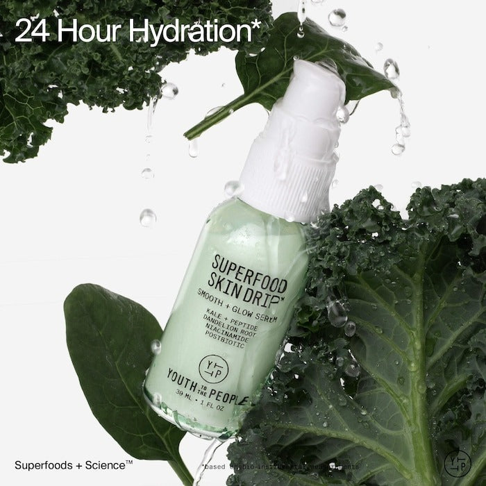 Superfood Skin Drip Smooth + Glow Barrier Serum with Peptides + Niacinamide - GLAM MODA