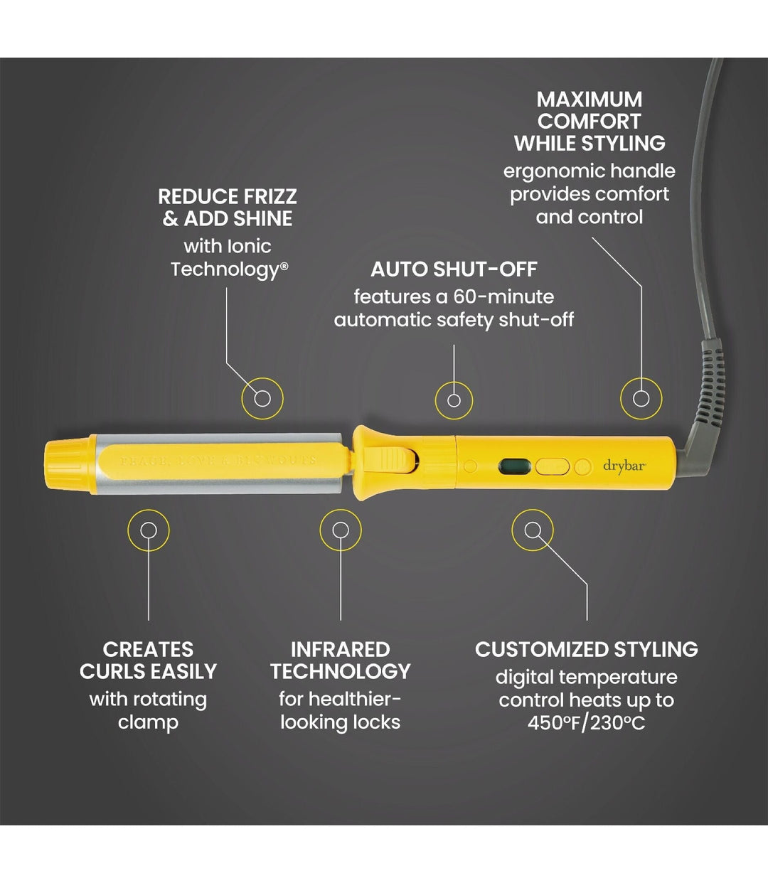 The 3-Day Bender Digital Curling Iron, 1 Inch - GLAM MODA