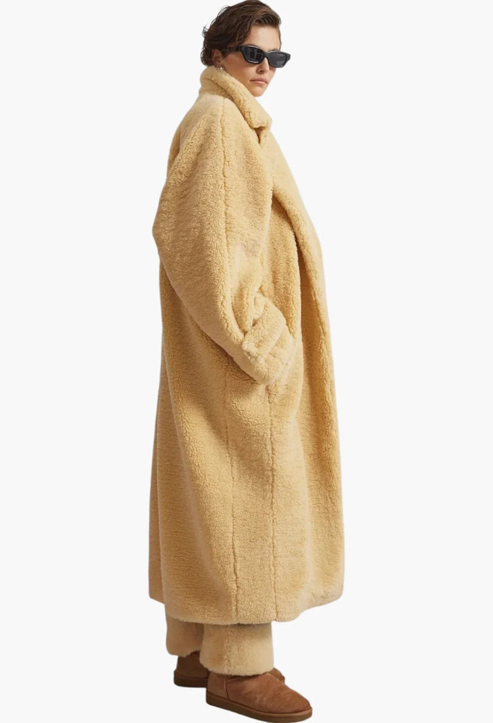 Gresham Faux Shearling Robe Coat