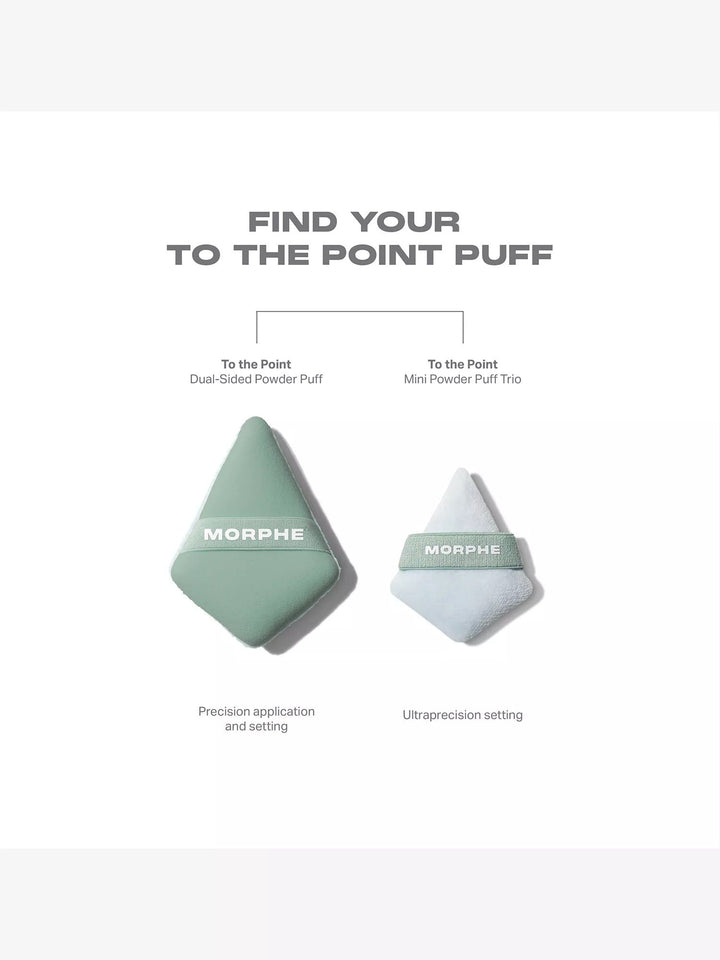 To the Point Dual-Sided Powder Puff - GLAM MODA