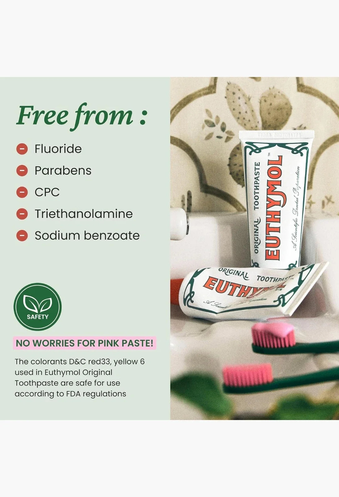 Euthymol Original Pink Toothpaste