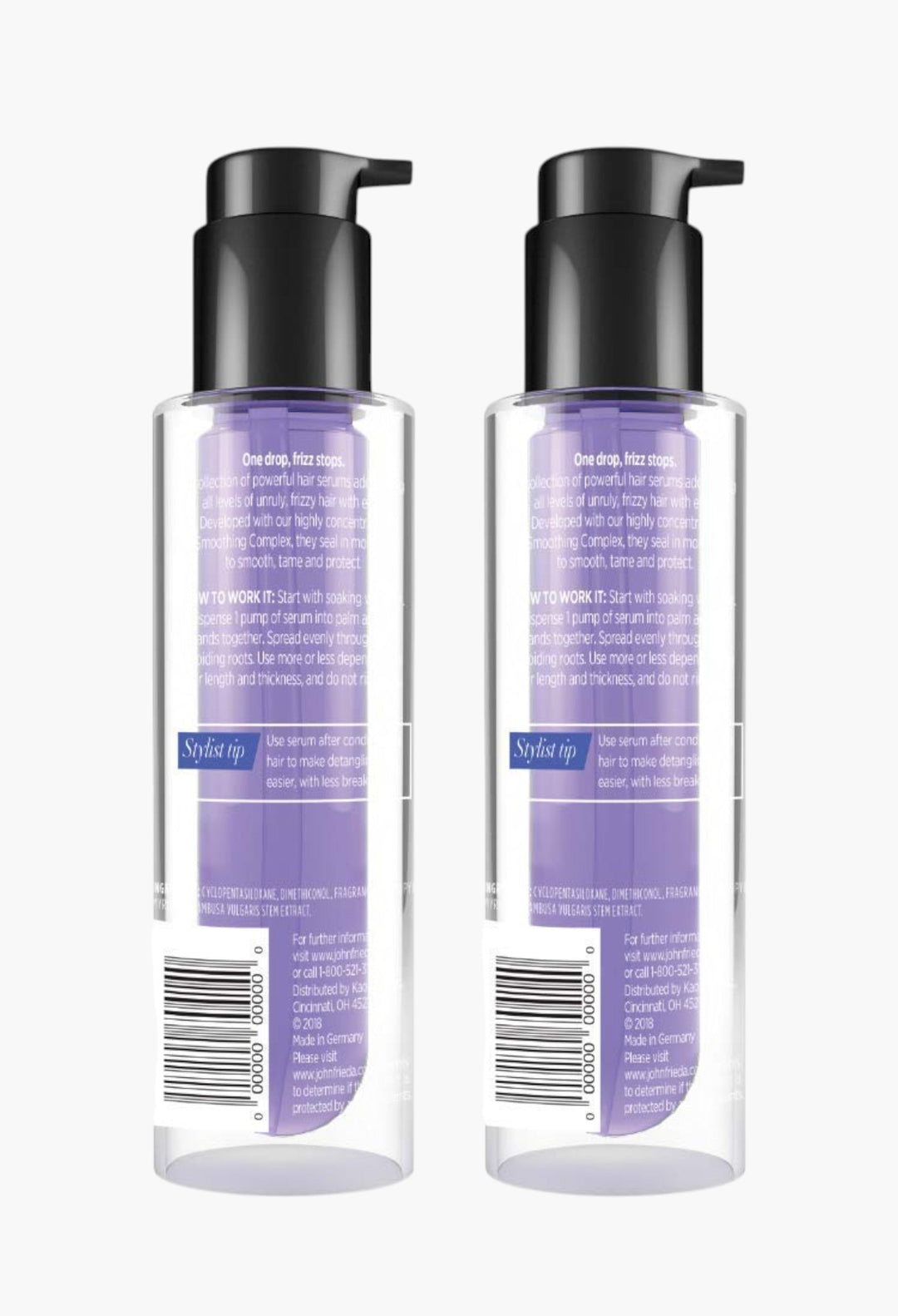 John Frieda Frizz-Ease Extra Strength Hair Serum, 1.69 Fl Oz (Pack of 2) - GLAM MODA