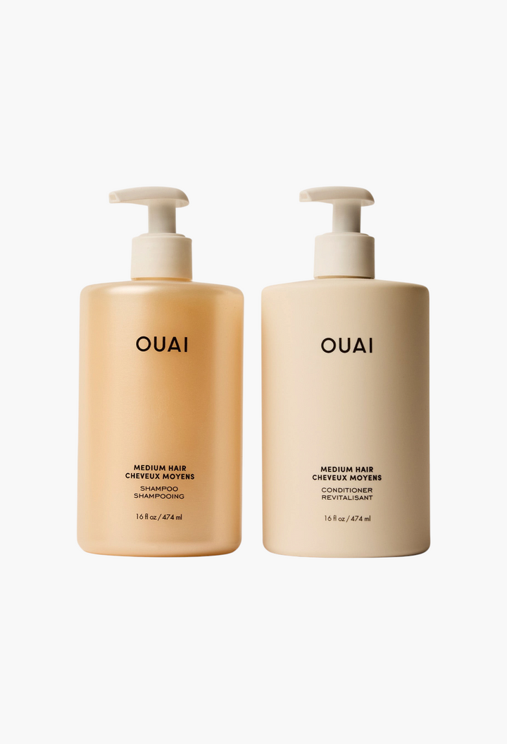 OUAI Medium Hair Shampoo & Conditioner Jumbo Set