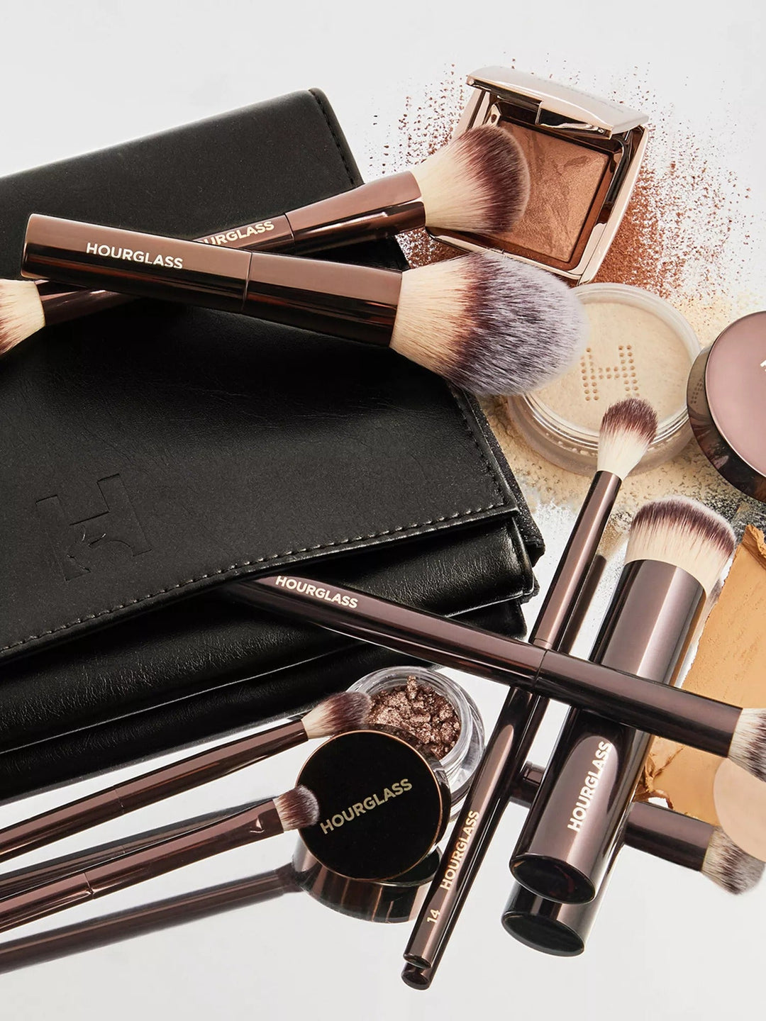 Vegan Brush Travel Set - Mini Makeup Brushes - GLAM MODA