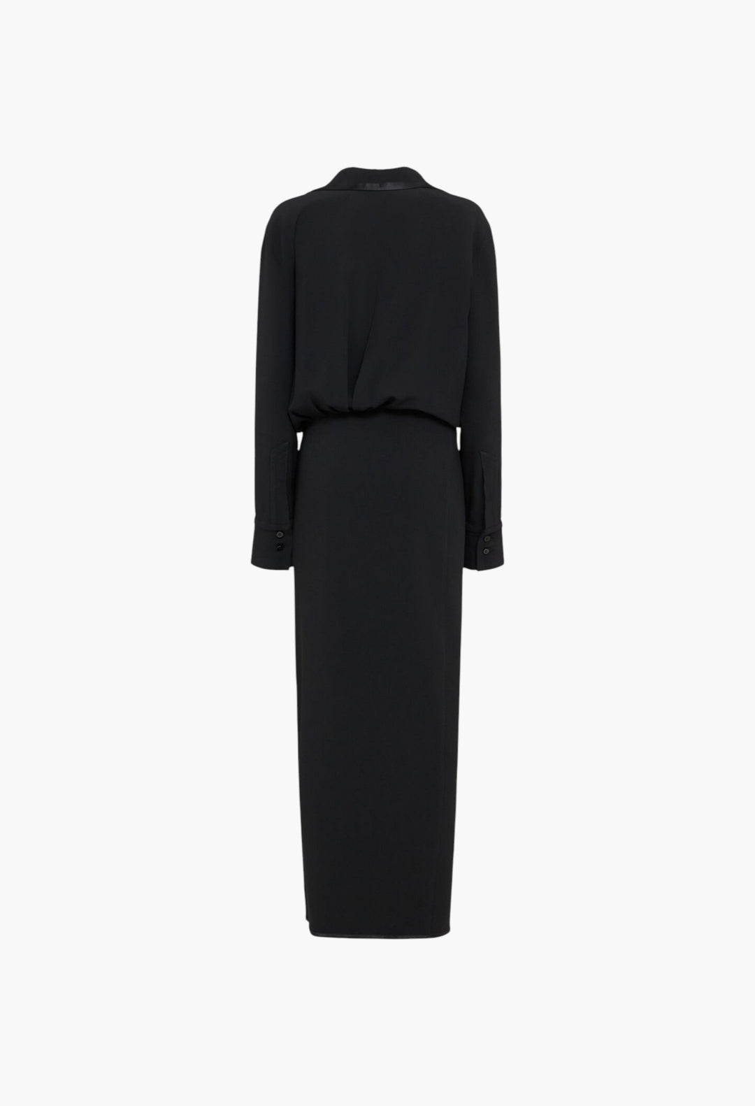 Viscose Blend V-Neck Long Dress - GLAM MODA