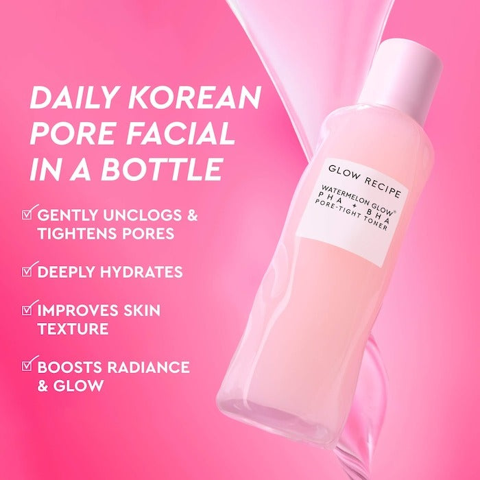 Watermelon Glow PHA + BHA Pore-Tight Toner - GLAM MODA