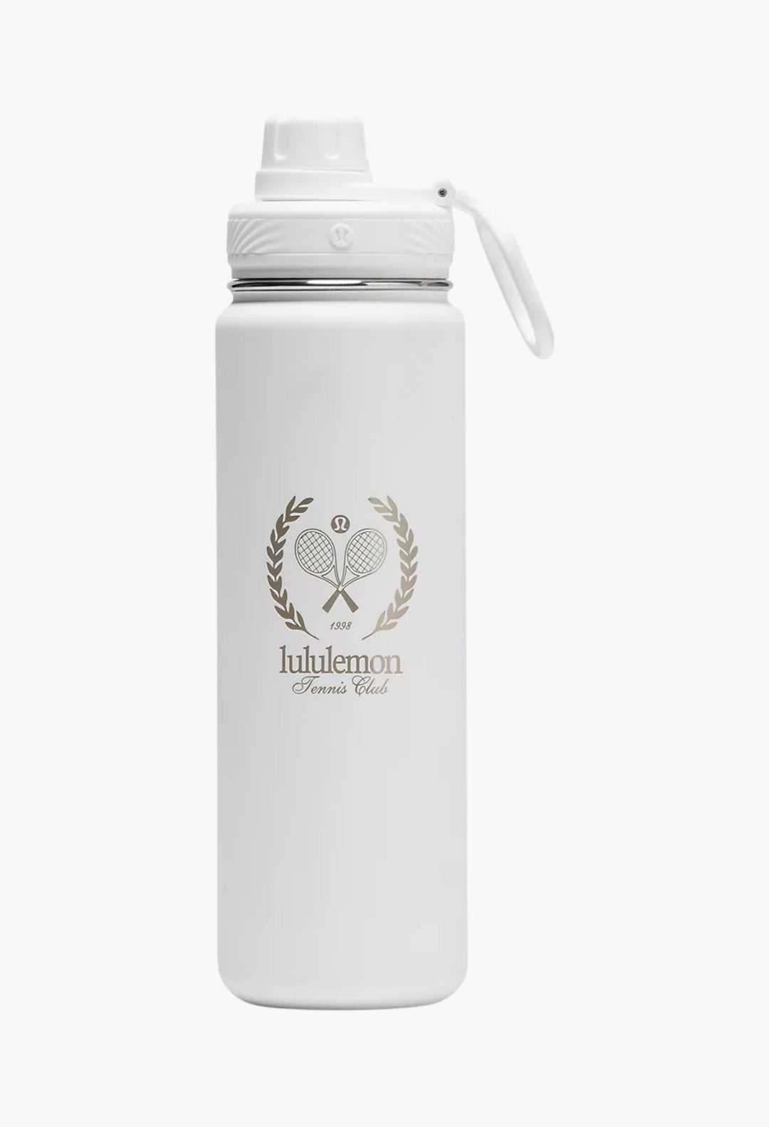 White - Back to Life Sport Bottle 24oz Tennis Club - GLAM MODA