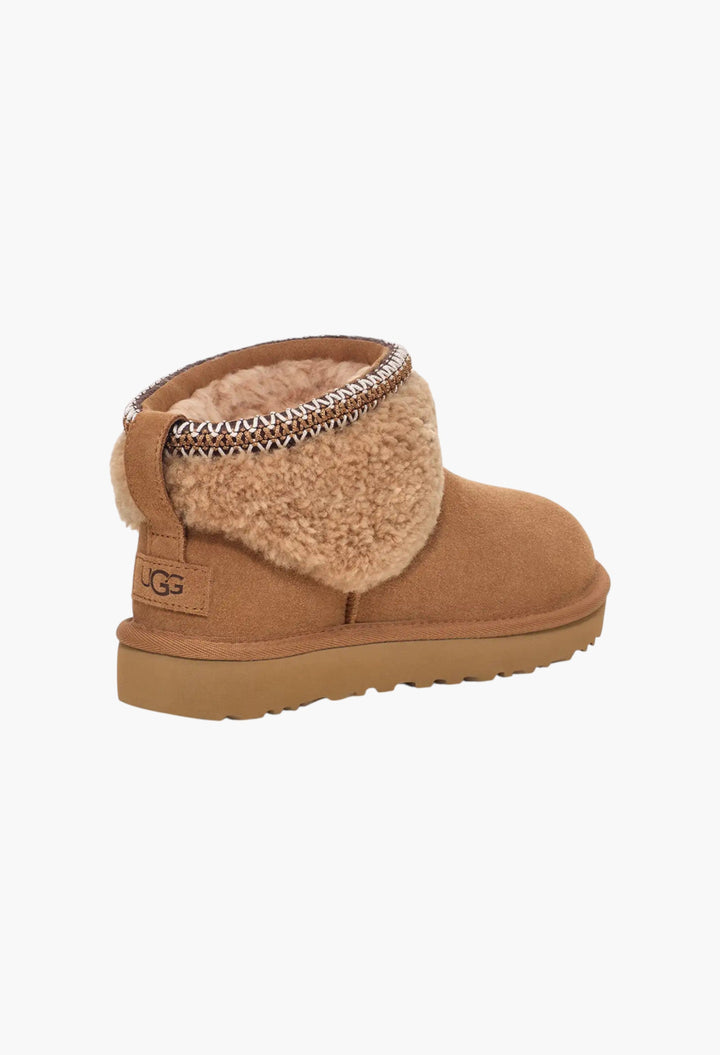 Women's Classic Ultra Mini Maxi Curly Boot - GLAM MODA