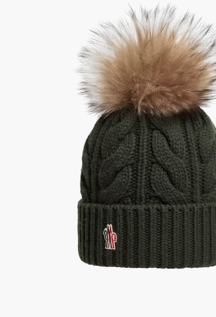 Wool & Cashmere Beanie With Pom Pom - GLAM MODA