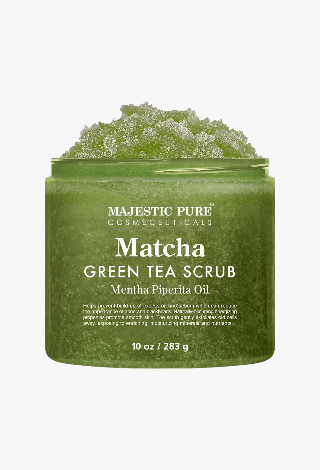 Matcha Green Tea Body Scrub For All Natural Skin Care - Exfoliating Multi Purpose Body And Facial Scrub Moisturizes And Nourishes Face And Skin - 10 Oz - Great Gift For Her - GLAM MODA