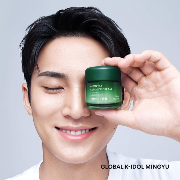 Green Tea Ceramide Cream for Redness & Barrier Repair - GLAM MODA
