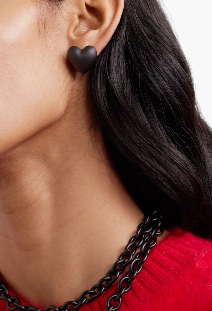 The Puffy Heart Earrings - GLAM MODA