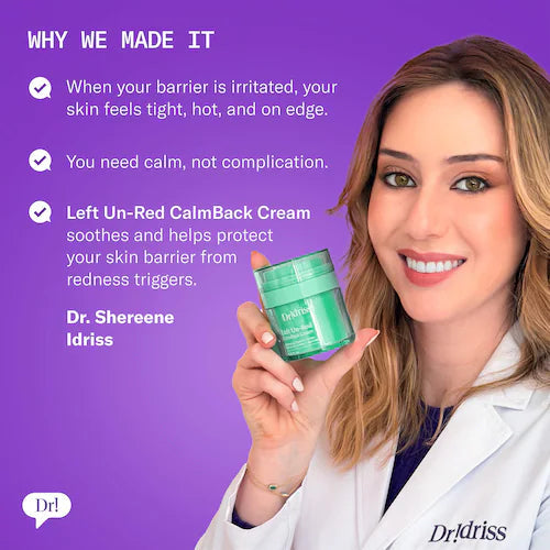 Left Un-Red CalmBack Rich Face Moisturizer for Redness and Skin Barrier Health - GLAM MODA