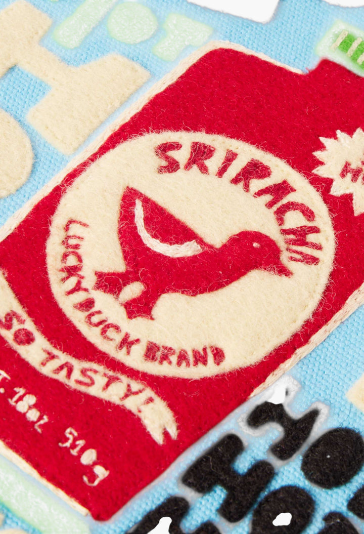 Sriracha Embroidered Appliquéd Cotton, Wool And Silk-Blend Canvas Clutch - GLAM MODA