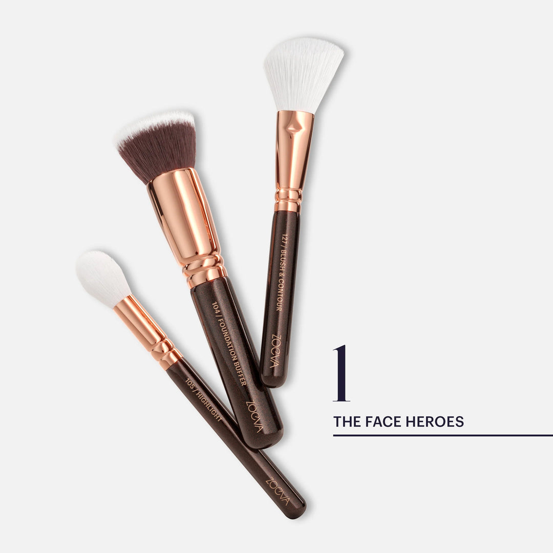 The Complete Brush Set (Rosé Golden Edition) - GLAM MODA