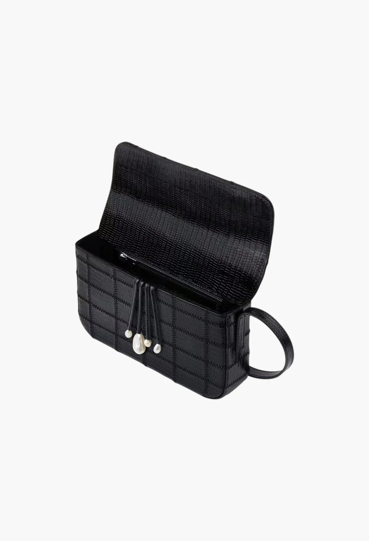 Classic Flap Bag with Pearls