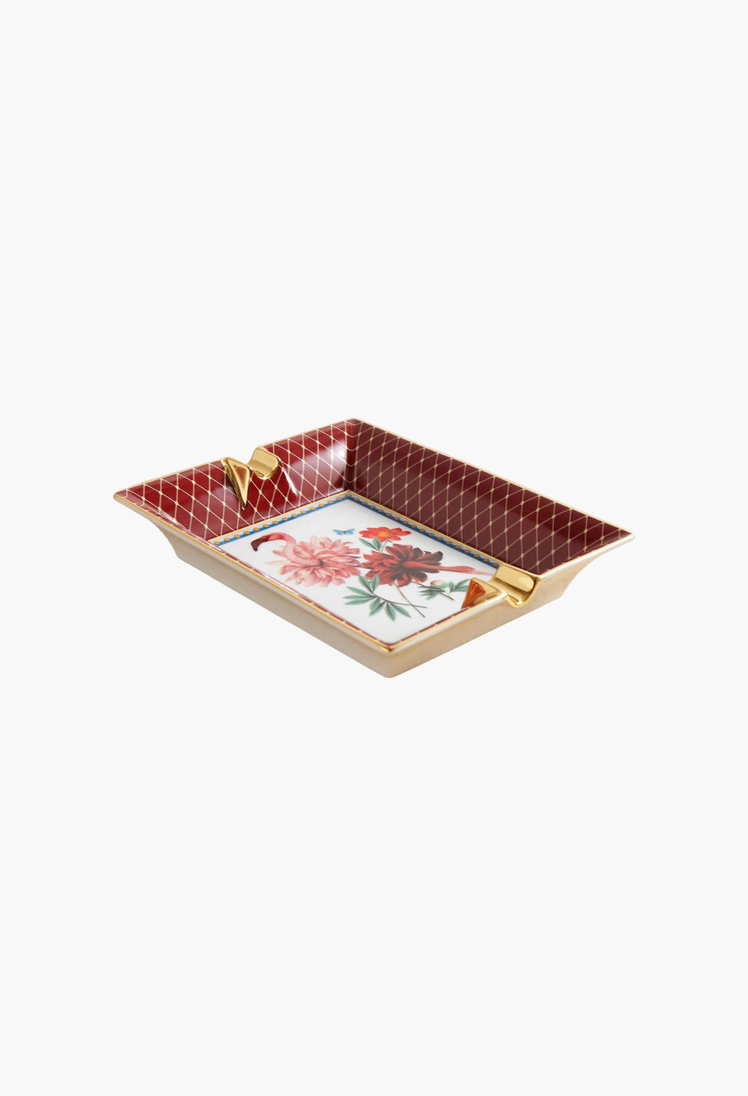 + Beto Val Gold-Plated Porcelain Ashtray - GLAM MODA