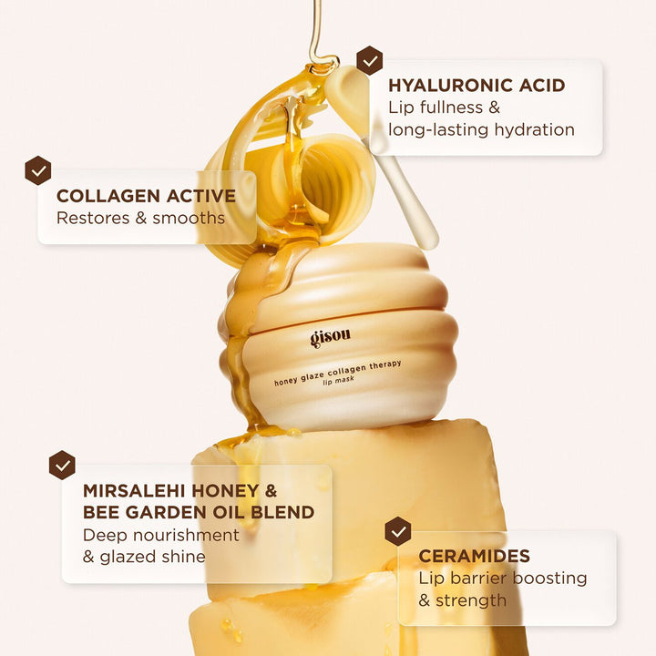 Honey Glaze Collagen Therapy Lip Mask - GLAM MODA