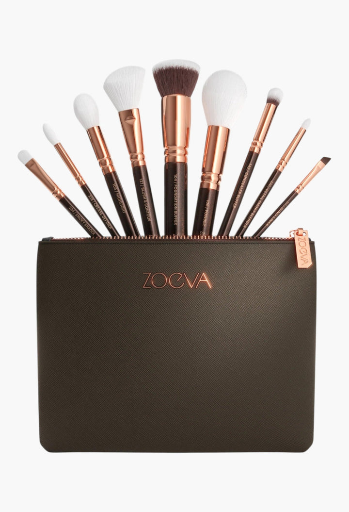 The Complete Brush Set (Rosé Golden Edition) - GLAM MODA