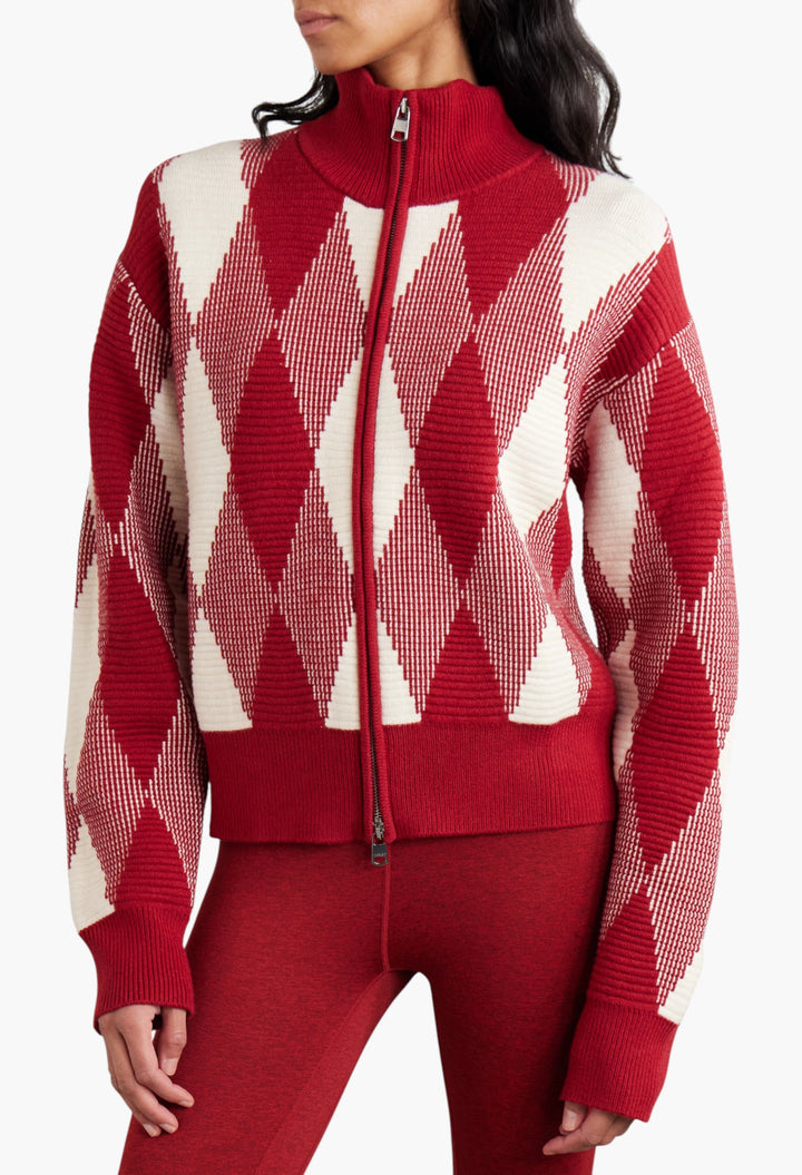 Karina Jacquard-Knit Cardigan - GLAM MODA