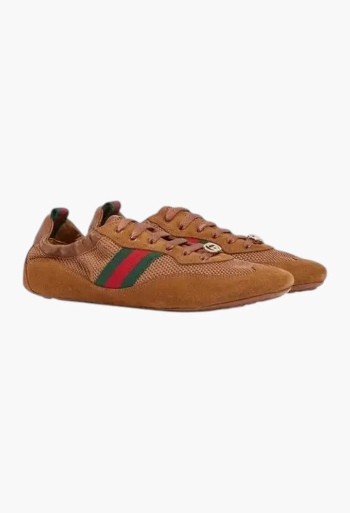 Brown Fabric - Women's Gucci Shift Sneaker