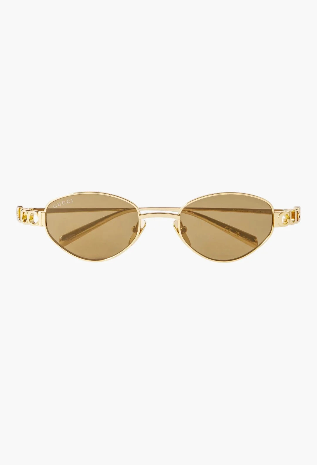Block Bending Cat-Eye Gold-Tone Sunglasses