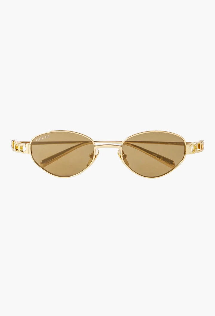 Block Bending Cat-Eye Gold-Tone Sunglasses