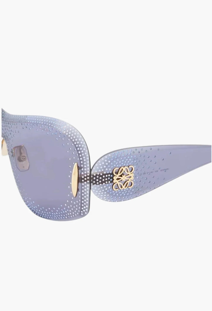 Anagram Embellished Mask Sunglasses