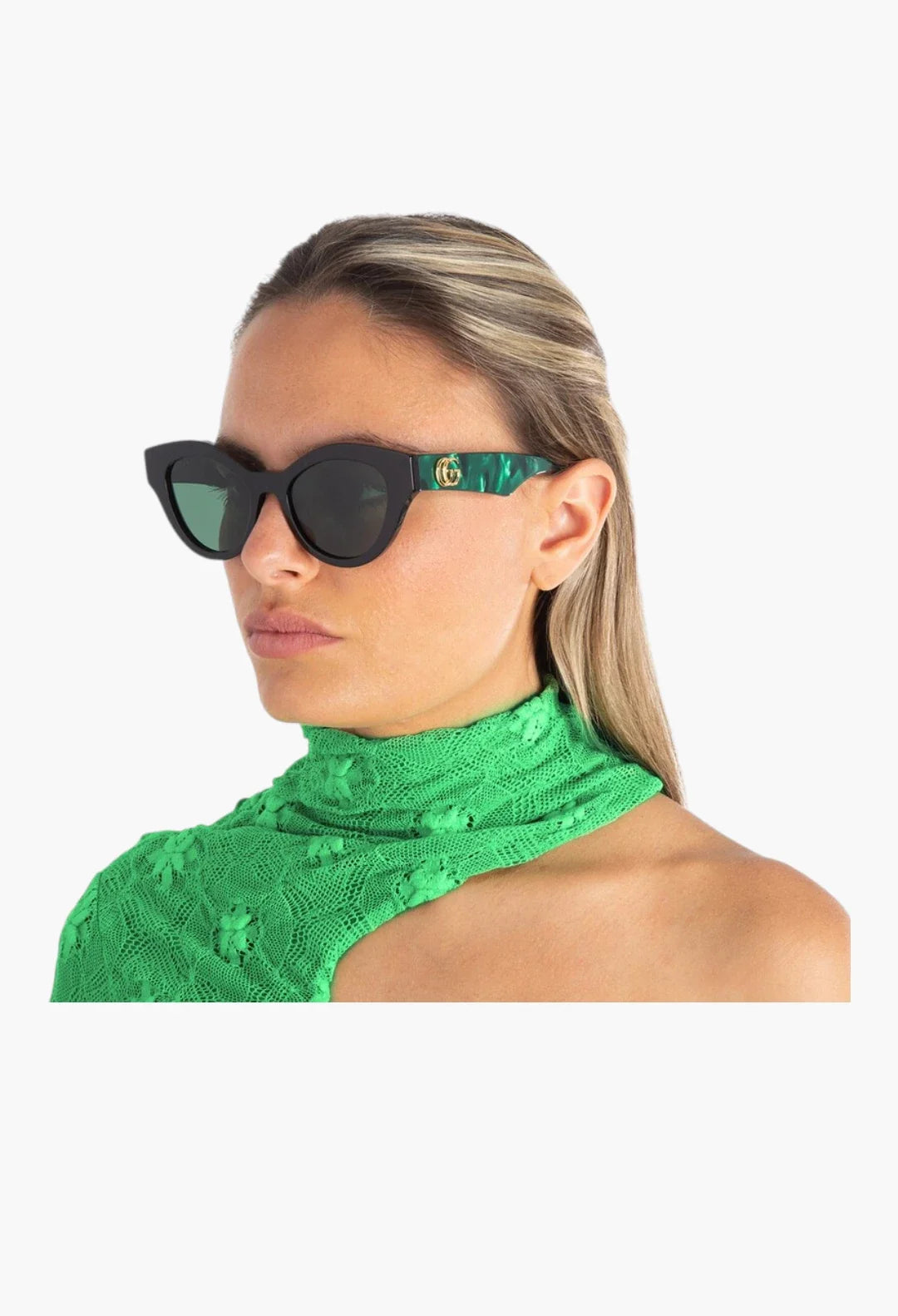 Double G Cat-Eye Sunglasses