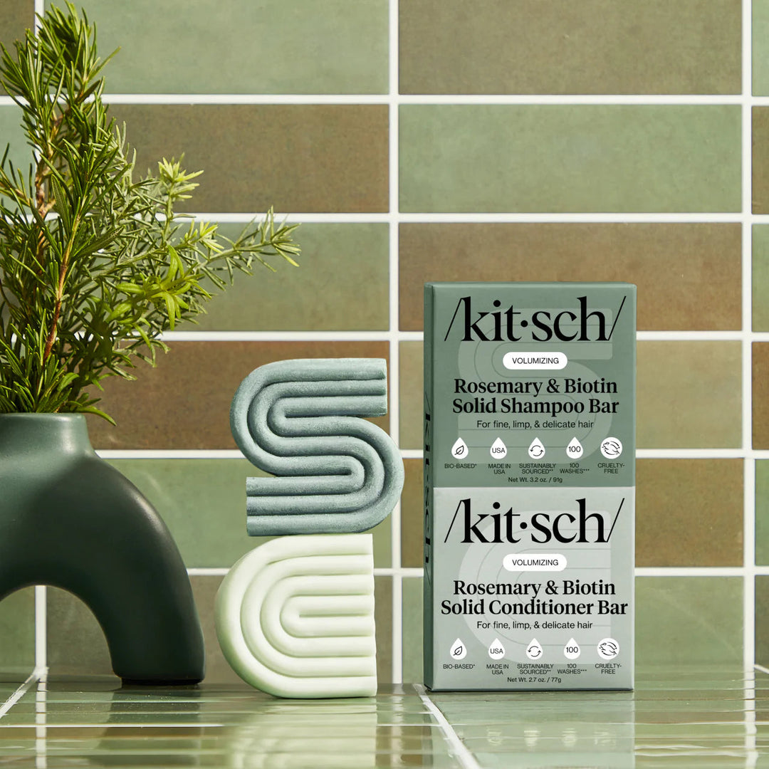 Rosemary & Biotin Volumizing Shampoo & Conditioner Bar Combo - GLAM MODA
