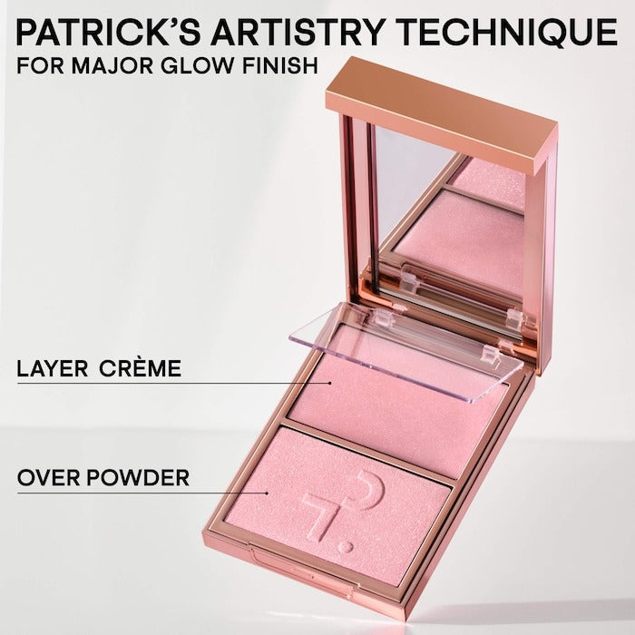Major Glow Crème Powder Light Reflecting Translucent Highlighter Duo - GLAM MODA