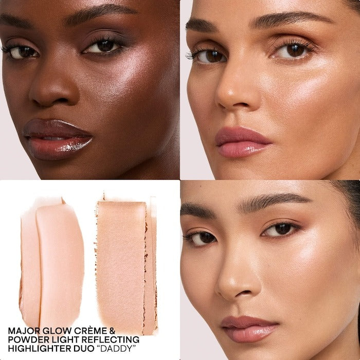 Major Glow Crème Powder Light Reflecting Translucent Highlighter Duo - GLAM MODA