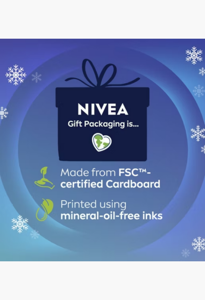 GLAM MODA NIVEA MEN advent calendar packaging made from FSC-certified cardboard with mineral-oil-free inks