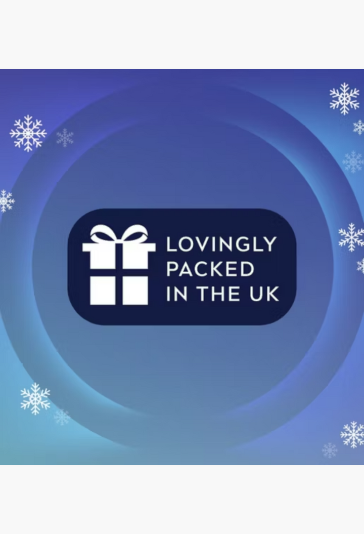 GLAM MODA NIVEA MEN Advent Calendar gift box featuring a blue festive background with white snowflakes