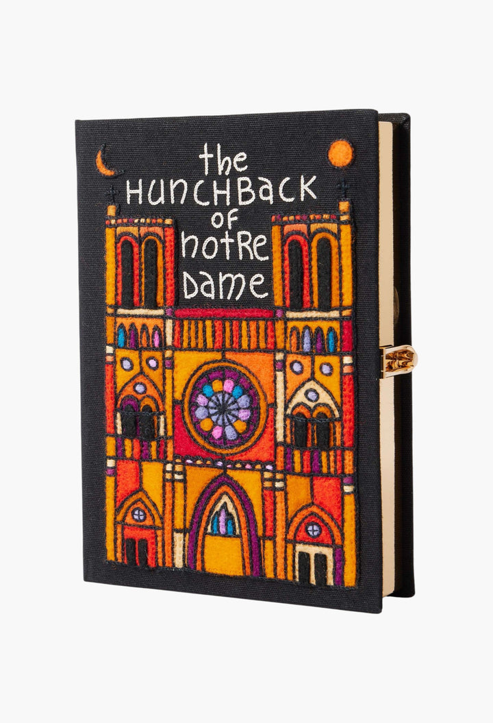 The Hunchback Of Notre-Dame Embroidered Appliquéd Canvas Clutch - GLAM MODA