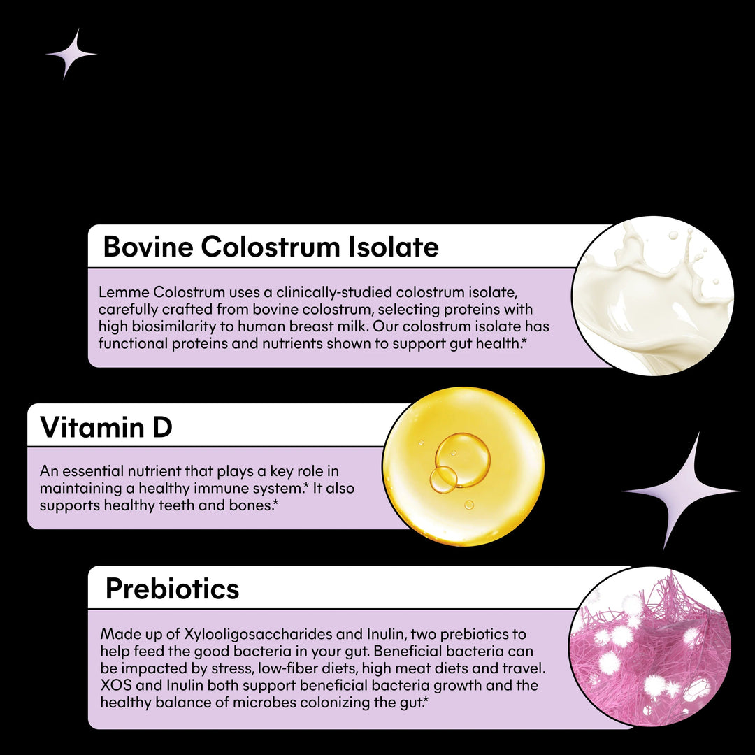 Lemme Colostrum Gummies - Daily Gut Defense Gummies - GLAM MODA