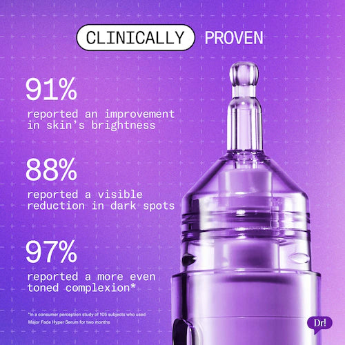Major Fade Hyper Serum Dark Spot + Hyperpigmentation Treatment with Niacinamide and Glycerin - GLAM MODA