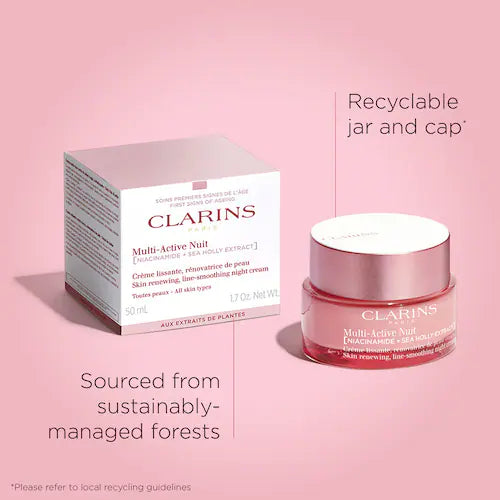 Multi-Active Night Moisturizer for Lines, Pores, Glow with Niacinamide - GLAM MODA