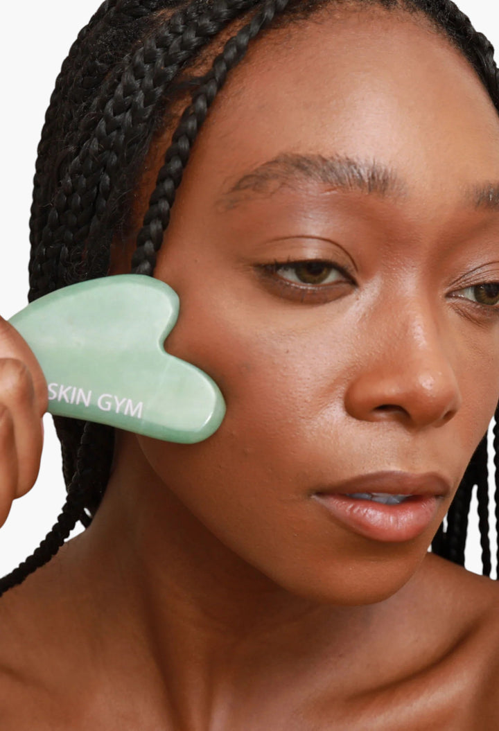 Jade Sculpty Heart Gua Sha Tool - GLAM MODA