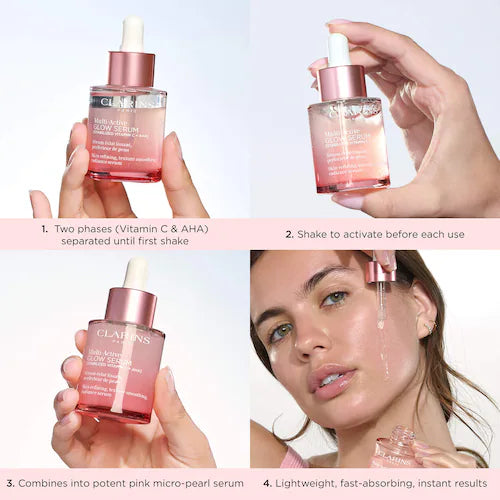 Multi-Active Brightening Glow Serum with Vitamin C + AHA - GLAM MODA