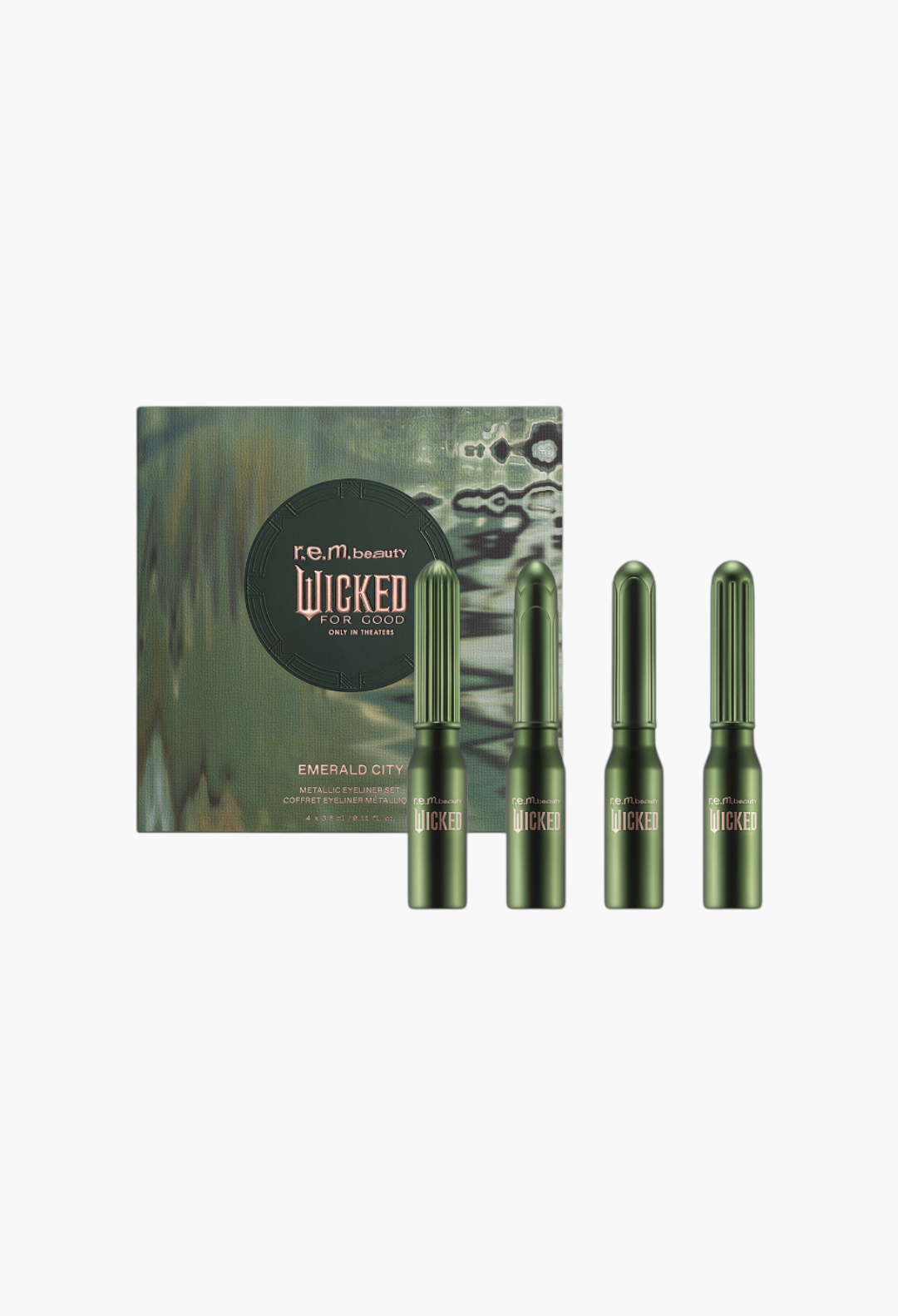 rem beauty r.e.m. beauty x Wicked: For Good Emerald City Metallic Eyeliner Set