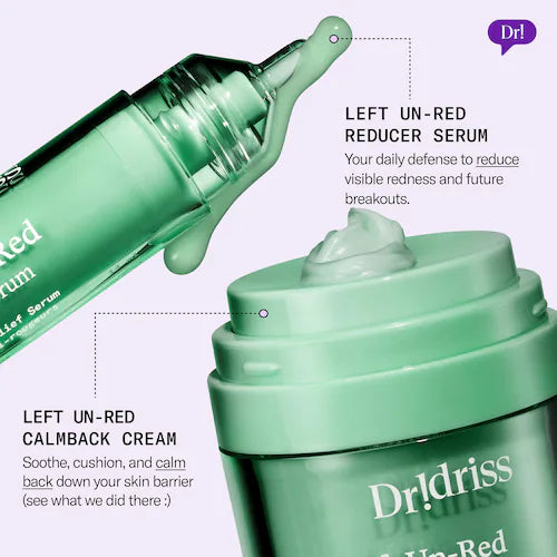 Left Un-Red Reducer Face Serum for Redness and Blemish Prone Skin - GLAM MODA