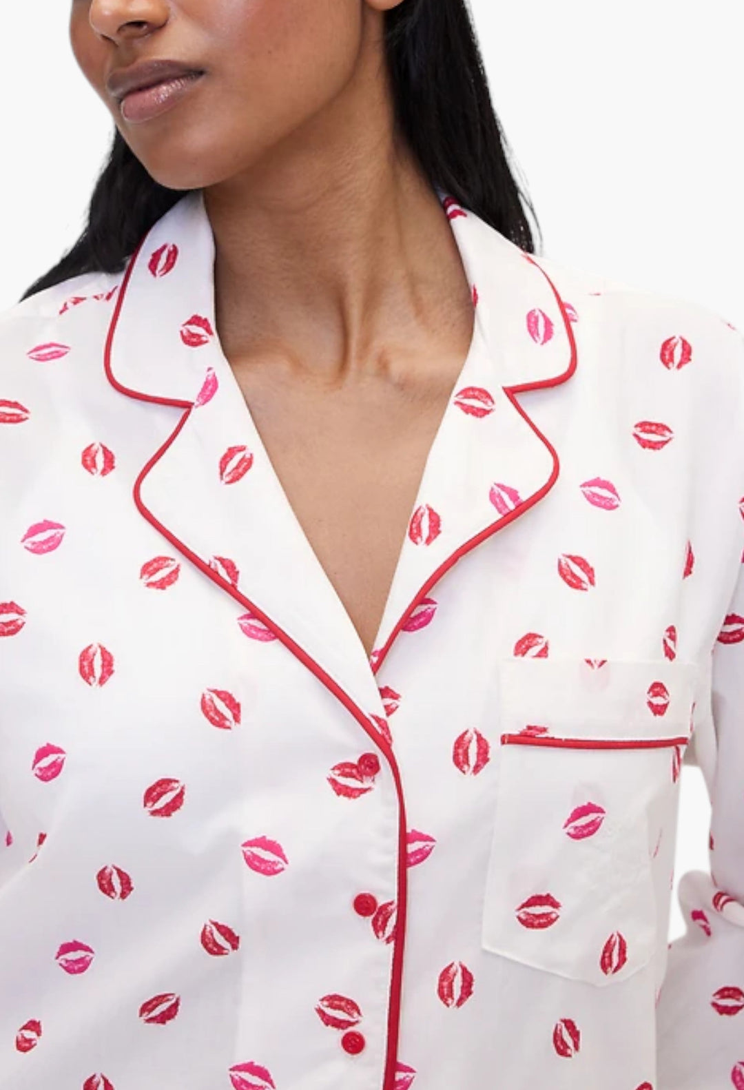 Relaxed Poplin Kiss PJ Shirt - GLAM MODA